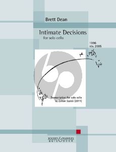 Dean Intimate Decisions Cello solo (transcr. by Zoltán Szabó)