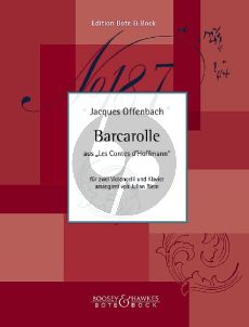 Offenbach Barcarolle aus Les Contes d'Hoffmann 2 Violoncellos und Klavier (arr. Julian Riem)