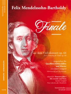 Mendelssohn Finale aus dem Violinkonzert Op.64 fur Flöte/Altblockflöte und Klavier