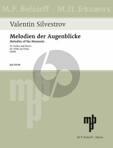 Silvestrov Melodies of the Moments (2004) - Cycle IV for Violin-Piano