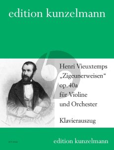 Vieuxtemps Zigeunerweisen - Airs Bohémiens Op. 40a Violine und Orchester (Klavierauszug)