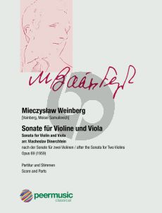 Weinberg Sonate für Violine und Viola (Part./Stimmen)