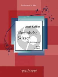 Koffler Ukrainische Skizzen Op. 27 für Streichquartett (Part./Stimmen)