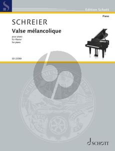 Schreier Valse mélancolique for Piano solo