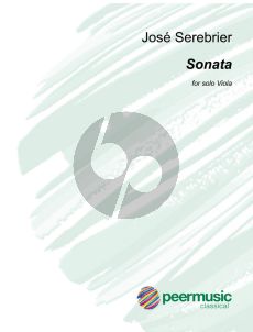 Serebrier Sonata for Viola solo