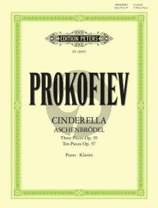 Prokofieff Cinderella - Aschenbrödel 13 Pieces for Piano Op. 95, Op. 97 Piano Solo (Klaus Burmeister)