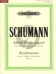 Schumann  Album fur die Jugend Op.68 und Kinderszenen Op.15 Klavier (Joachim Köhler) (Peters Urtext)