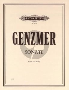 Genzmer Sonate Flöte und Harfe