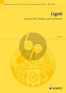 Ligeti Konzert (1990 / 92) fur Violine und Orchester Partitur