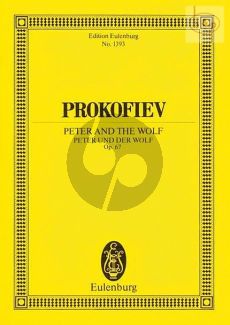 Prokofieff Peter & the Wolf Op .67 Speakers and Orchestra (Study Score)