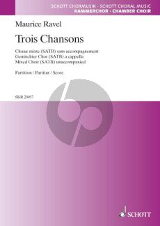 Ravel 3 Chansons SATB