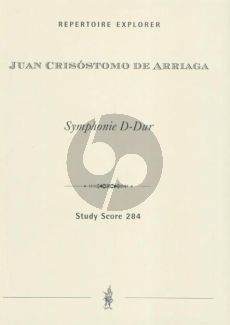 Arriaga Symphonie in D-dur Studienpartitur