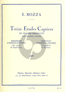 Bozza 13 Etudes-Caprices pour Trombone