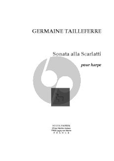 Tailleferre Sonata alla Scarlatti Harp