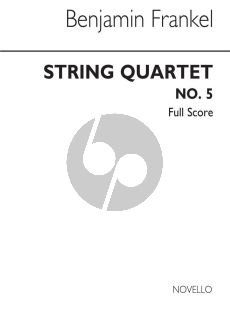 Frankel String Quartet no.5 Op. 43 Score (1965)