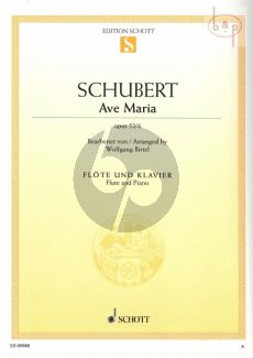 Ave Maria Op.52 No.6 for Flute and Piano