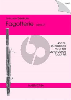 Beekum Fagotterie Vol.2 Speel- Studieboek gevorderde Fagottist