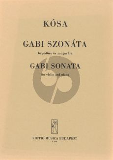 Kosa Gabi Sonata Violin-Piano