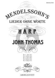 Mendelssohn Songs without Words Vol. 1 Harp (arr. John Thomas)