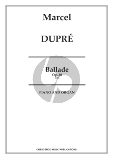 Dupre Ballade Op.30 Organ-Piano