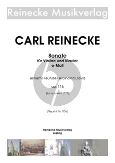 Reinecke Sonate Op. 116 Violine und Klavier