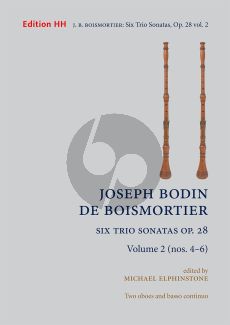 Boismortier 6 Trio Sonatas Op.28 Vol.2 (No.4-6) 2 Oboes-Bc