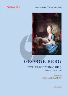 Berg 12 Sonatinas Op.3 Vol.1 (No.1-6) Harpsichord (edited by Michael Talbot)