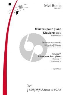 Bonis Piano Works Vol.9 Pieces for 2 Piano's