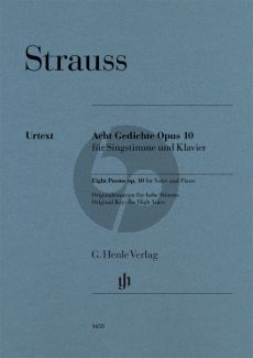 Strauss 8 Gedichte Op. 10 für Hohe Singstimme und Klavier (Annette Oppermann)