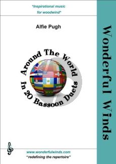 Pugh Around the World in 20 Bassoon Duets Score and Parts