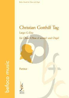 Tag Largo in G Oboe (Oboe d'amore) und Orgel