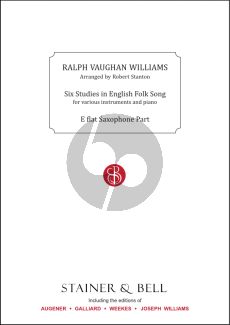 Vaugghan Willams Studies in English Folksongs for Solo Cor Anglais or E-flat Saxophone & String Quartet or String Orchestra - E-flat Saxophone Part (Arranged by Robert Stanton)