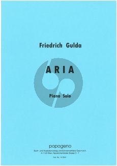 Gulda Aria Piano solo (transcr. Rainer Nova)