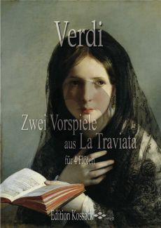 Verdi 2 Vorspiele aus La Traviata für 4 Flöten (Part./Stimmen) (arr. Henrik Wiese)