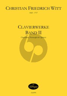 Witt Clavierwerke Band 2 Chaconnen, Passacaglia und Capriccio