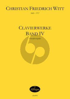 Witt Clavierwerke Band 4 Choralvorspiele