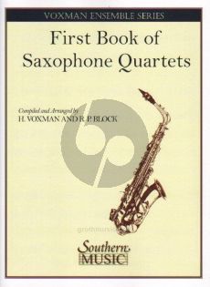 First Book of Saxophone Quartets (AATB) (Score/Parts) (Himie Voxman and Robert P. Block)