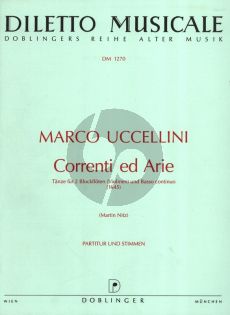 Uccellini Correnti ed Arie 2 Blockflöten oder Violinen und Bc(1645) (Part./Stimmen) (Martin Nitz)