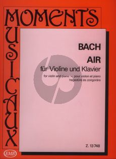 Bach Air (from Suite No.3 D-major BWV 1068) Violin-Piano (arr. György Orbán)