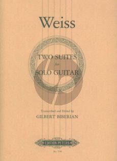 Weiss 2 Suites (in e-minor and F-major) for Guitar (edited by Gilbert Biberian)