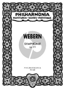 Webern Symphonie Op. 21 Orchester Studienpartitur