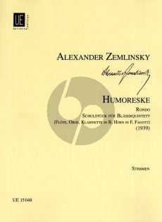 Zemlinsky Humoresque für Blaserquintet Stimmen