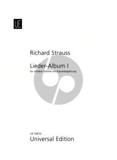 Strauss Lieder Album Vol.1 Mittelstimme und Klavier (German/English)