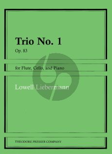 Liebermann Trio No.1 Op.83 Flute-Violoncello and Piano (Score/Parts)