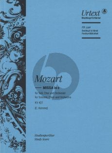 Mozart Missa in C minor K. 427 / 417a Soli-Chor-Orch. (Study Score) (Completion edited by Clemens Kemme)