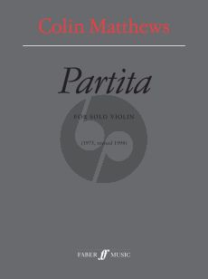 Matthews Partita for Violin solo (1975 rev. 1998)