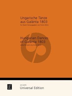 Hungarian Dances of Galanta (1803) Piano solo (edited by Ferenc Bonis) (grade 4)