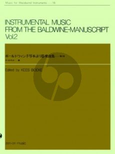 Instrumental Music from the Baldwine-Manuscript Vol.2 (1581 - 1606) (2 - 4 Recorders) (edited by Kees Boeke)