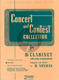 Concert and Contest Collection Clarinet part [Bb]) (Compiled and Edited by H. Voxman) (Rubank Educational Library No. 144)