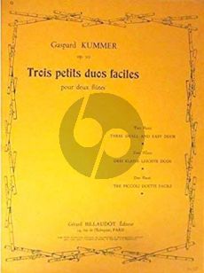 Kummer 3 Petits Duos Faciles op.20 2 Flutes (Robert Heriche)